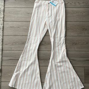 Bell bottom pants. NWT. Never Worn. Peach/pink